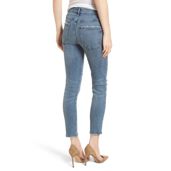 Women’s Agolde Sophie High Rise Raw Hem Jeans A018 D-843 - Picture 1 of 6